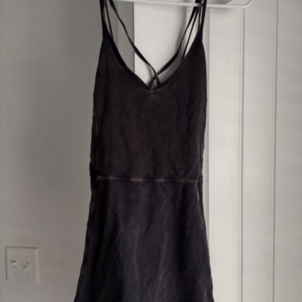 FP Movement by Free People Black Strappy Onesie